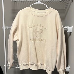 NWT * Cream Malibu Athletics Sweatshirt Size XL